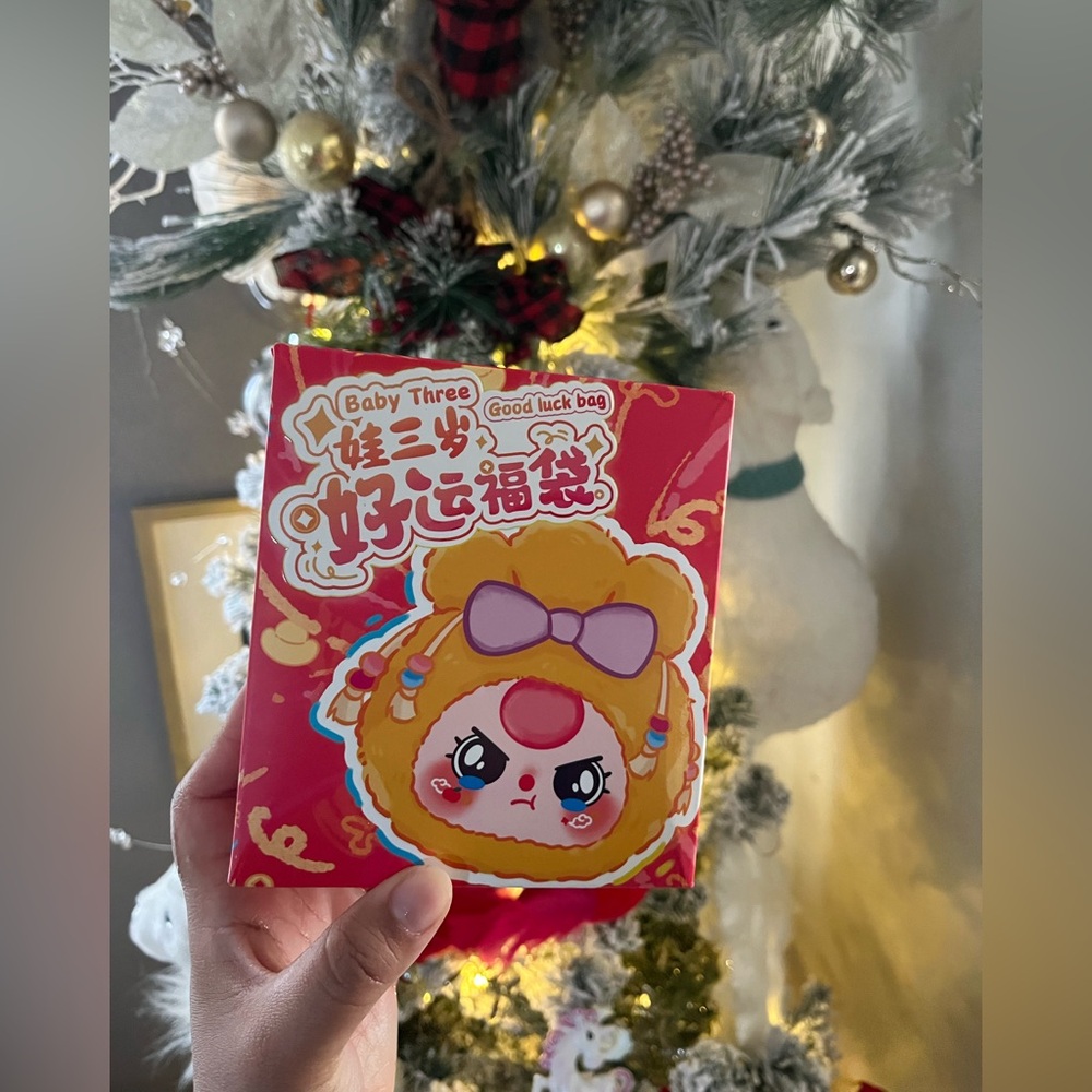 Baby Three Red Good Luck Bag